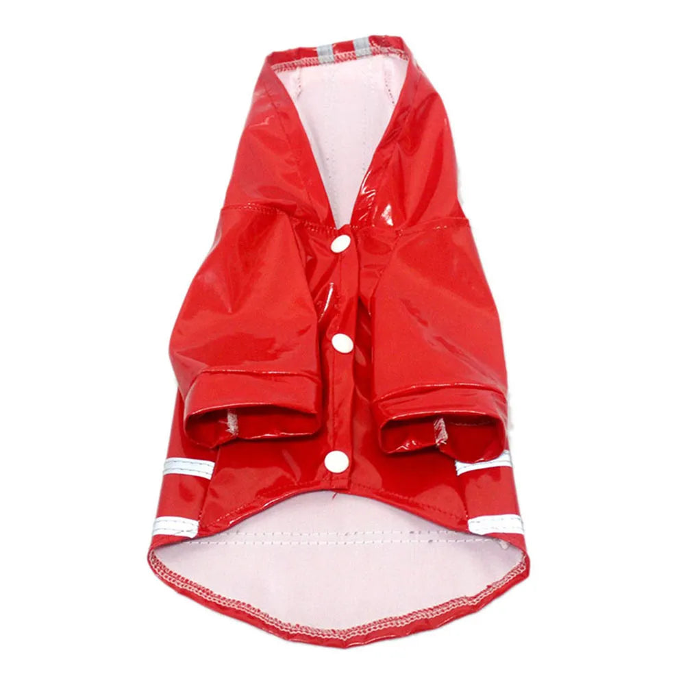 Dog Raincoat Waterproof Puppy Rain Jacket Outdoor Reflective Doggy Raincoat for Small Dogs Cats Pug Poncho Rainwear Pet Clothing