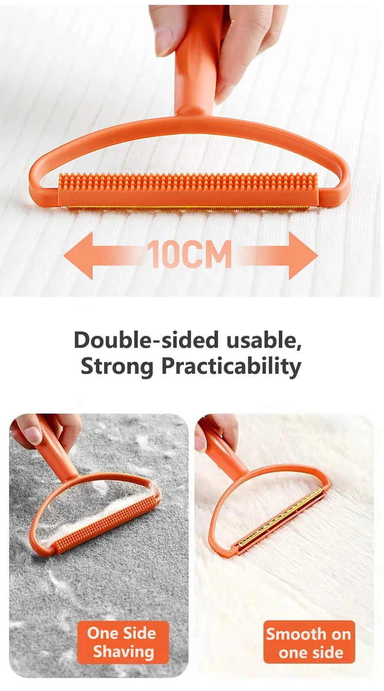 1pc Portable Lint Remover Carpet Wool Coat Clothes Manual Shaver Removal Scraper Cleaning Tool Pet Hair Remover Brush