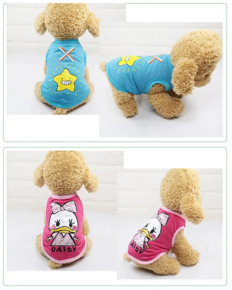 2023 Hot Cute spring summer Dog Clothes Printed Camouflage Mesh Dog Vest For Small Medium Dogs Coat Jacket Puppy Costume Vest