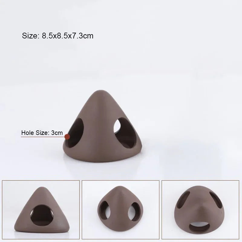 Ceramic House Fish Tank Aquarium Decoration Fish Shrimps Shelter House Pottery Scorpion House Canister Simulation Stone Ornament