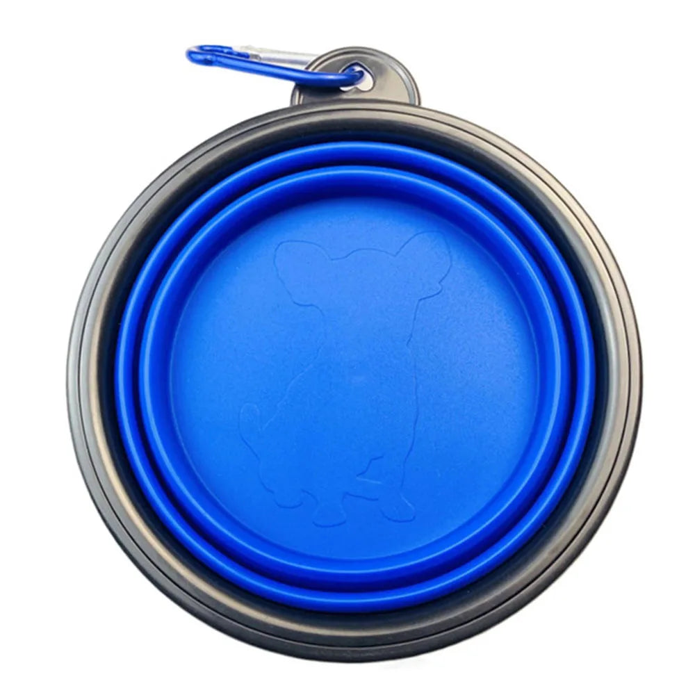 Collapsible Dog Bowls Portable Travel Dog Bowls Expandable for Cat Dog Water Bowl Food Feeding Dish Silicone Pet Bowl 350/1000ml