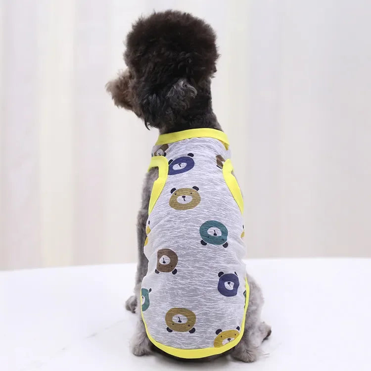 Pet Clothing Summer Sunscreen Cool Breathable Dog Vest Mesh Small Dog T-Shirt Outfit For Chihuahua Small Medium Dogs Accessories
