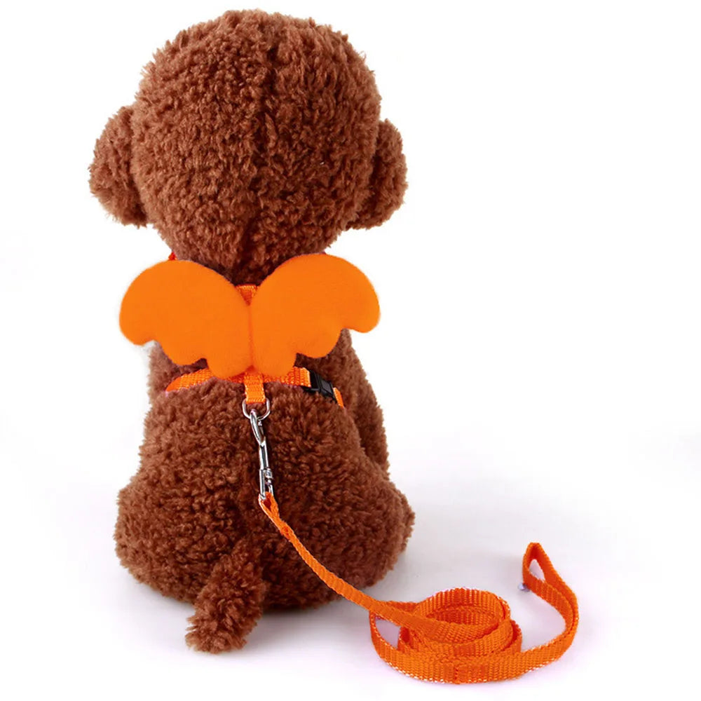 Small Animal Rabbit Harness with Leash Cute Bunny Collar Pet Bunny Supplies Cat Harness & Leash Set for Adult Guinea Pig Ferret