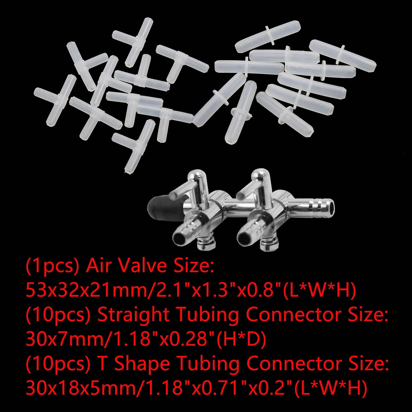 UXCELL Aquarium Air Bubble Stone Oxygen Pump T/Straight Tube Connectors Check Valve Sucker Fish Tank Pond Pump Tools Accessories