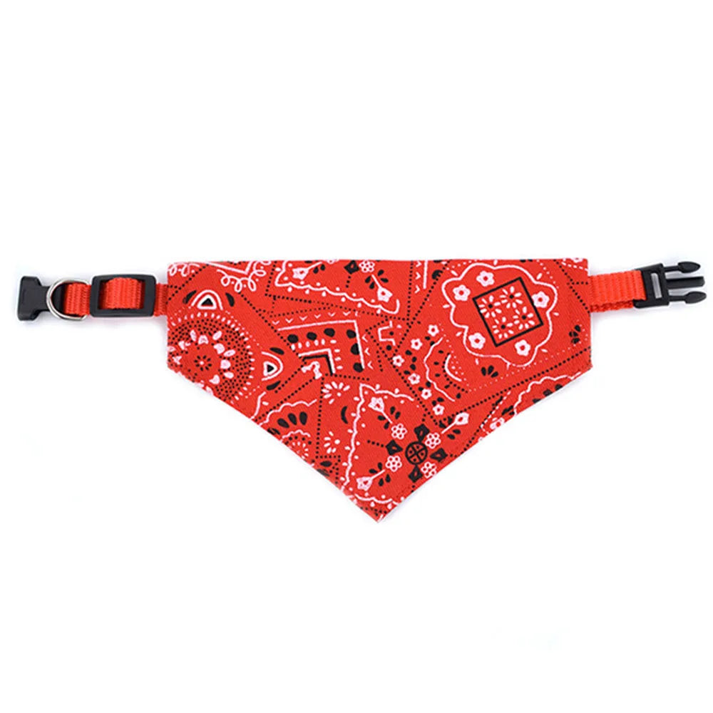 Dog Bandana Collar Scarf for Puppy & Cat Small Medium Large Dogs Adjustable Collars Pet Handkerchief Bibs Dress-up Accessories