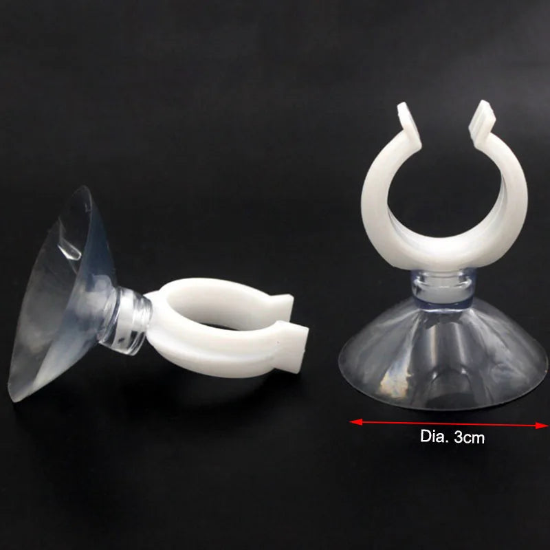 Black Aquarium Suction Cup Air Tube Holder Sucker for Fish Tank Pump Oxygen Air Tube Fixing Clip Aquarium Accessories 5pcs