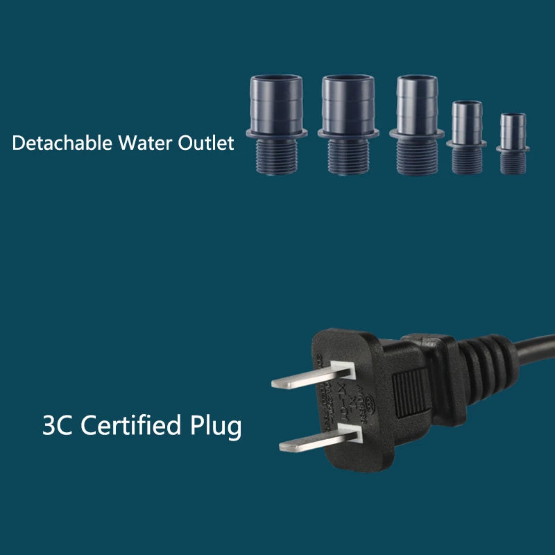 15W 25W Bottom Suction Water Pump Aquarium 220V-240V Ultra-Quiet Submersible Pump For Water Cycle and Pumping of the Fish Tank