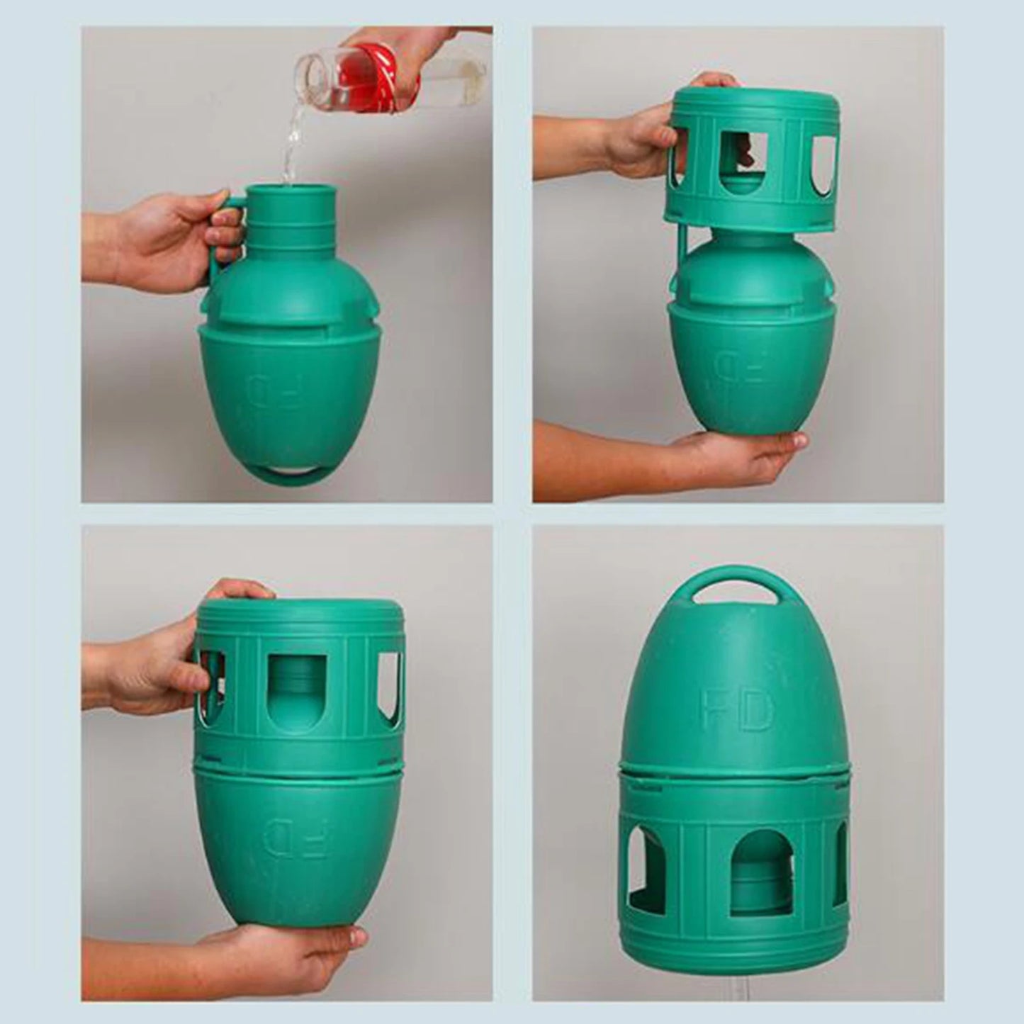 Bird Water Drinker Pigeon Water Dispenser Feeder Bird Cage Accessories Large Capacity Bird Cage Accessories with Hanging Handle