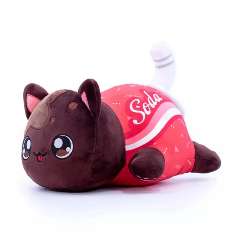 Aphmau Plush Meemeows Food Cat Plushies Toy Cute Cola Fries Donut Cat Plushes Stuffed Dolls Sleeping Pillow Christmas Gift