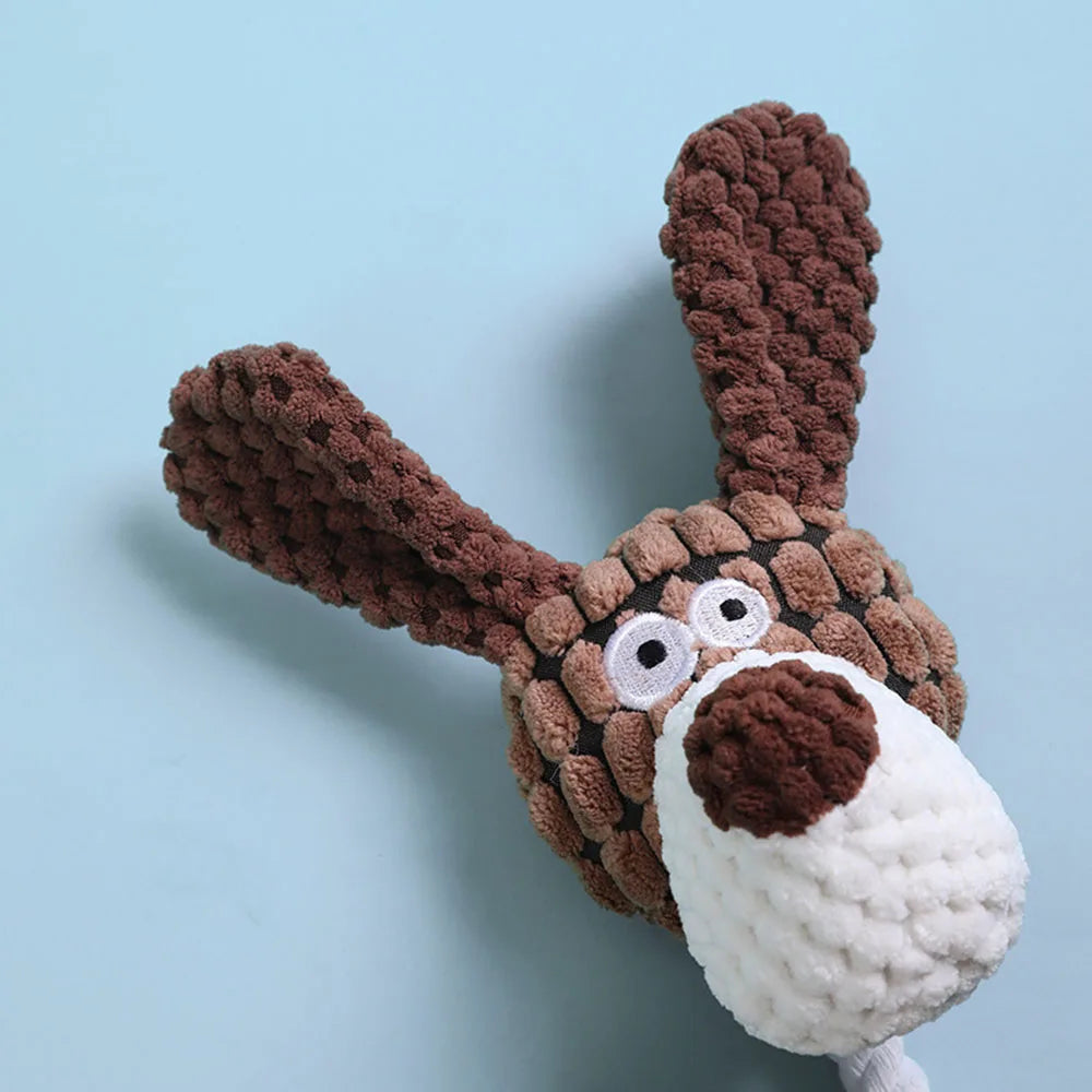 Pet Toys Plush Dog Toys Squeaky Dog Toys Stuffed Toys for Small Medium Large Dogs Animals Toys Puppy Chew Toy with Clean Teeth