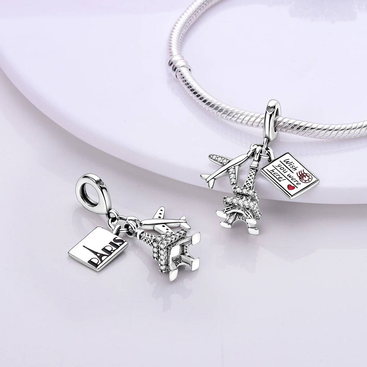 MULA 1PC Coffee Pet Moon Star Silver Plated Pendant Fit Original Snake Chain Charm Bracelet DIY Women Jewelry Gift