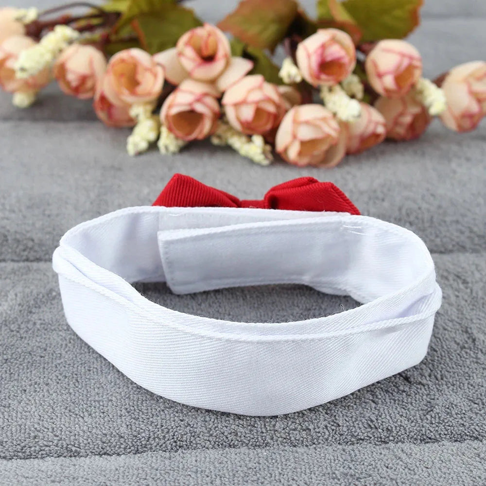 Pet Dog Cat Adjustable Bow Tie Collar Puppy Necktie Bowknot Bowtie Pet Cat Holiday Wedding Decoration Accessories for Small Dogs