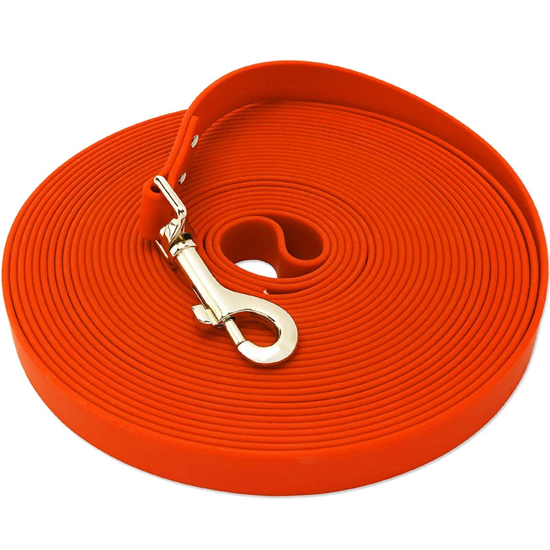Strong PVC Dog Leash, Waterproof Long Dogs Lead, Reflective Recall, Tarining Tracking Rope, Easy to Clean, Leash for Small and L