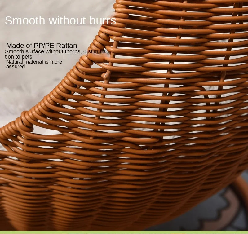 Cat and dog kennel rattan pet products Summer pet kennel cool kennel hanging cat basket four seasons universal pet mat