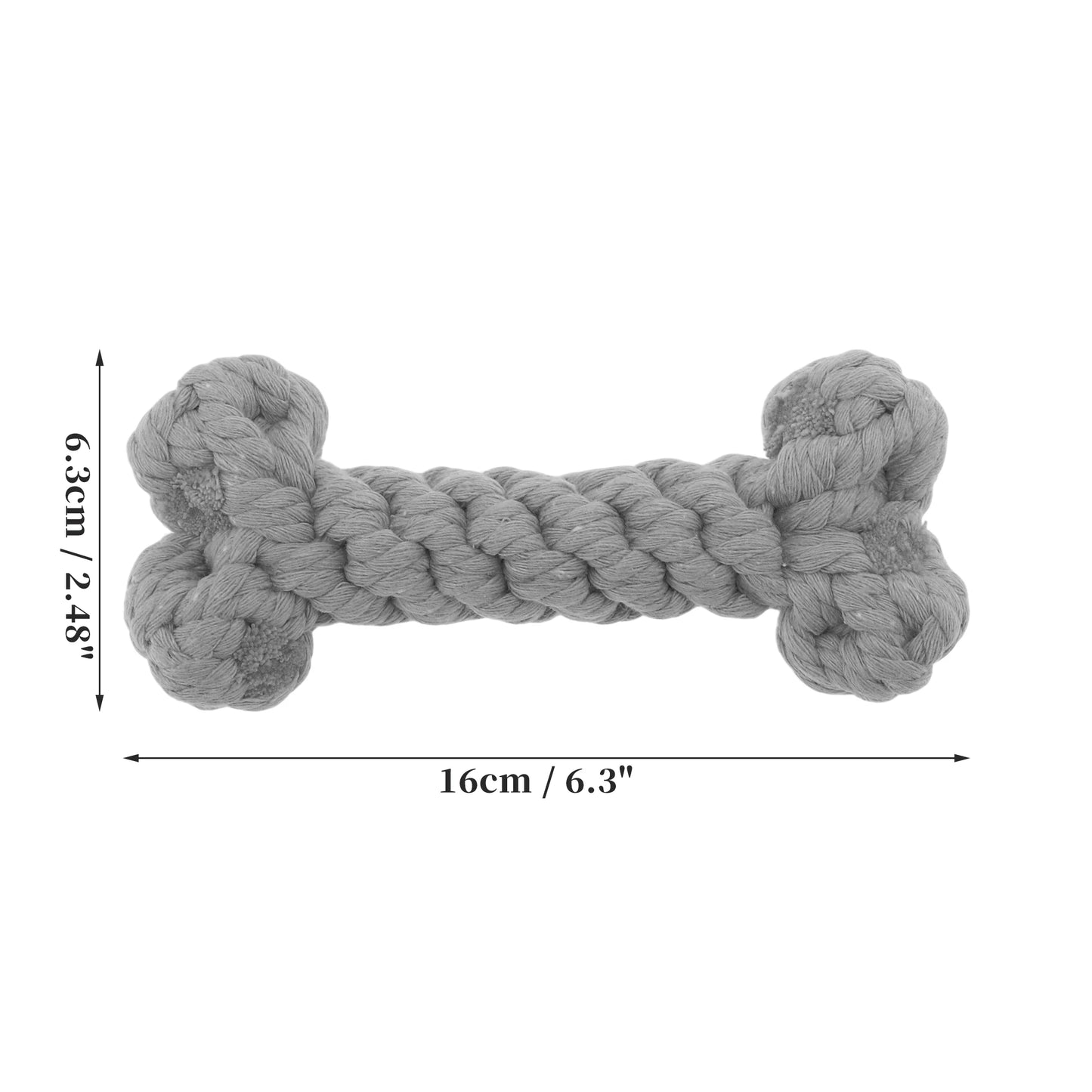 Uxcell Dogs Chew Toys Teeth Cleaning Cotton Rope Puppy Teethings Chewer Durable Braided Bite Resistant Chewing Doll Pet Supplies