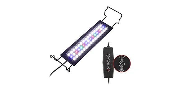 UXCELL Aquarium Light LED Fish Tank Light Timer Three Color Lighting Aquarium Light for Plants Fish and Aquatic Pet Supplies