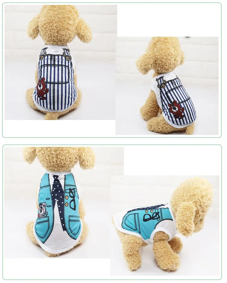 2023 Hot Cute spring summer Dog Clothes Printed Camouflage Mesh Dog Vest For Small Medium Dogs Coat Jacket Puppy Costume Vest