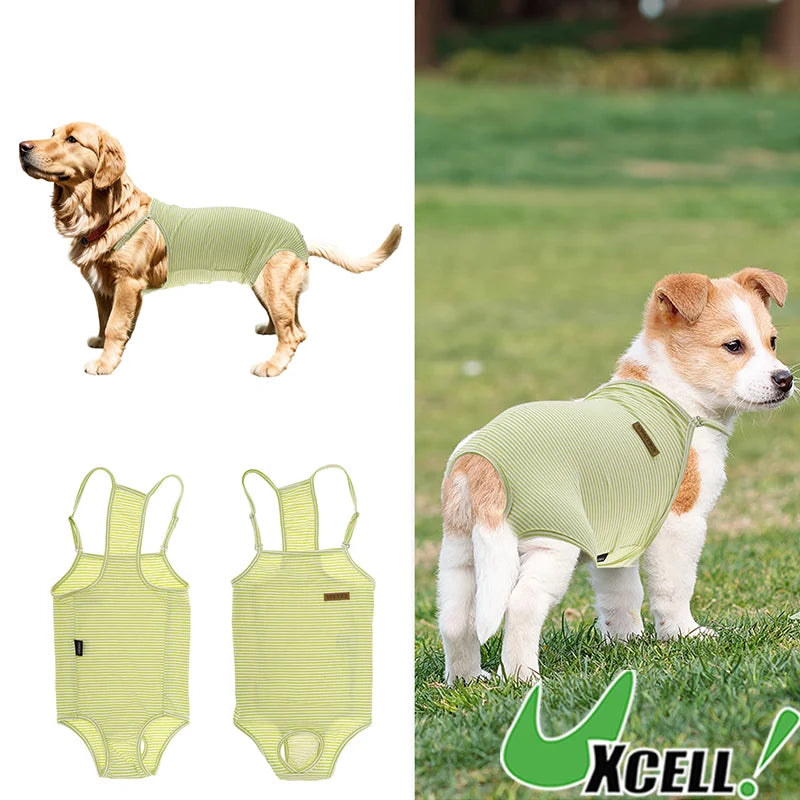 UXCELL Reusable Dog Diapers Female Dog Suspender Panties Casual Physiological Pants Adjustable Strap Striped Washable Underwear