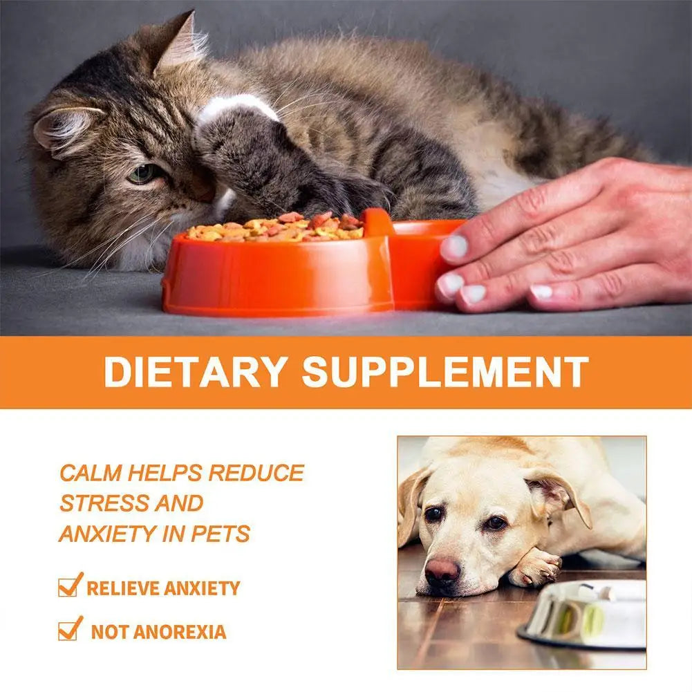 Pet Calming Drops Prevent Howling Reduce Anxiety Remove Enhance Chew Anxiety Cat Stress Anti Fitness Anti Dog Liquid Physic K0T5
