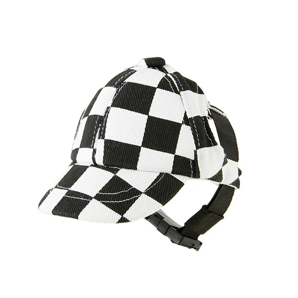 Sport Dog Baseball Cap Dog Sun Hat Pet Peaked Cap with Ear Holes Adjustable Puppy Cat Hat Outdoor Pet Outfit Small Large Dog Cap