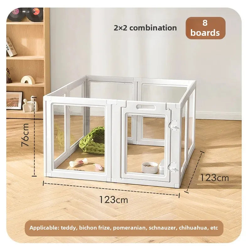 UXPET excellent small pie, transparent dog fence acrylic kennel pet indoor fence rabbit small dog cage