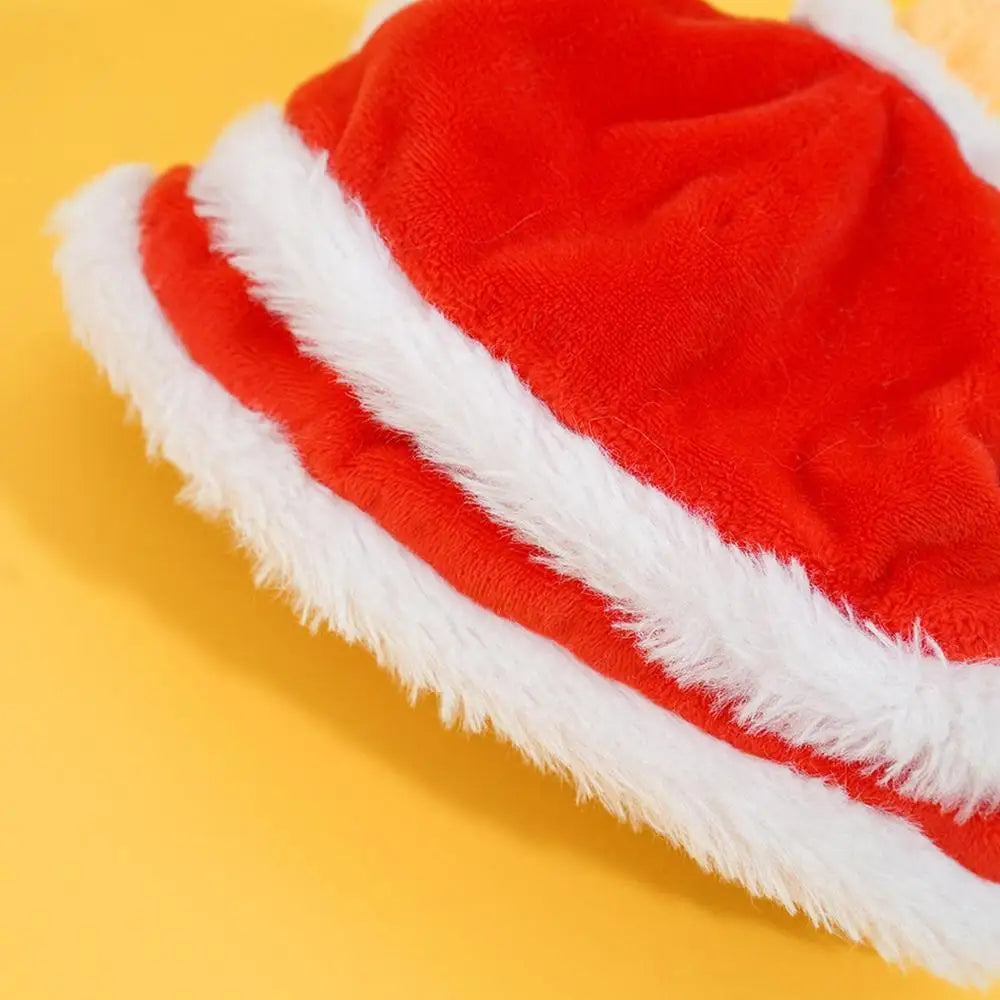 Small Dog Hat Cute Cat Costumes Dance Lion Pet Cat Soft Warm Lion Dance Clothes Small Pet Headwear Pet lion dance hat