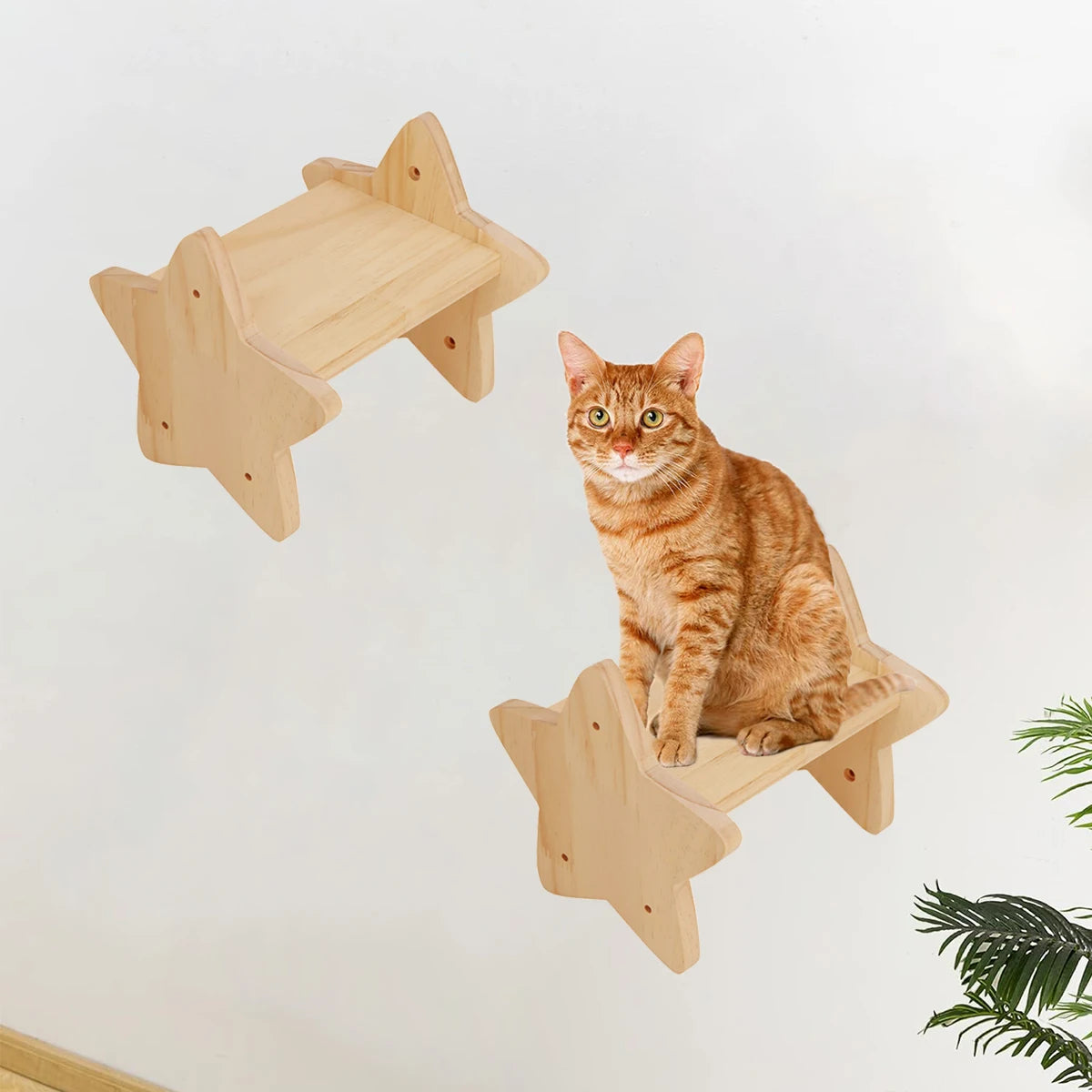 Cat Wall Mounted Climbing Shelves Cat Hammocks Durable Scratching Post For Cats & Kitten Cat Bowl Cat Cute Steps Easy-to-clean