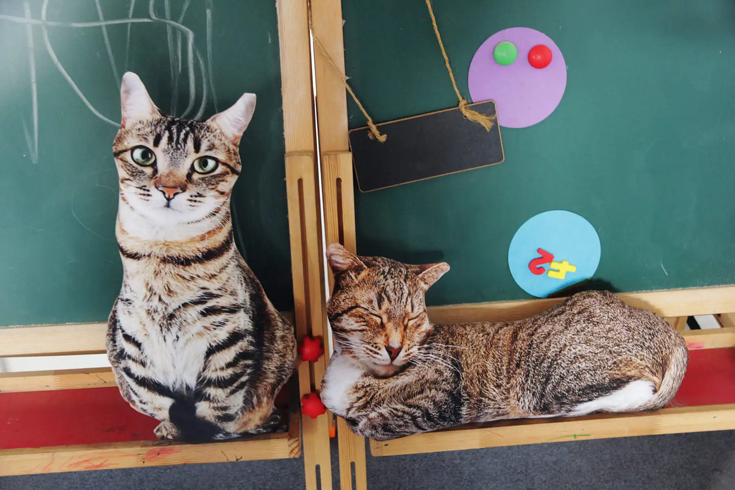 50cm Cute Lifelike 3D Cat Dog Plush Toys Stuffed Soft Animal Doll Simulation Sleep Pillow Sofa Cushion Home Decor Gift