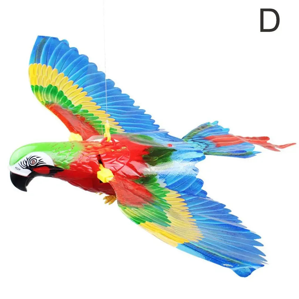 Interactive Cat Toy Can Fly And Call Electric Eagle Simulation Simulation Chirps Birds Interactive Slaps Cat Bird Light Toy V7C2