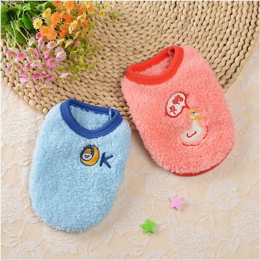 Guinea Pig Clothes Small Animal Rabbit Cat Warm Vest Cozy T-Shirt for Guinea Pig Ferret Bunny Kitten Chihuahua and Small Animals