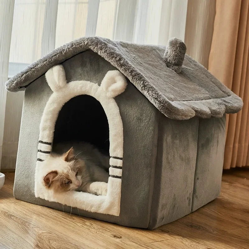 The kennel is universal in all seasons, the house type is small, the dog can be dismantled and washed, the dog house cat litter
