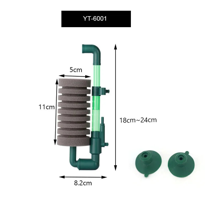 New Bio Sponge Filter For Aquarium Fish Tank Shrimp Pond Air Pump Biochemical Filtration Noiseless Foam Aquarium Accessories