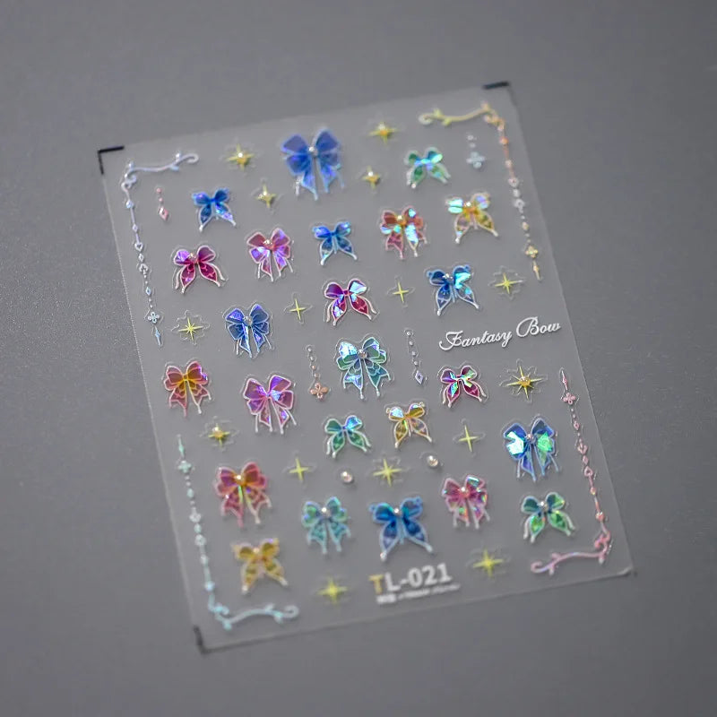 1pcs Cute Cat Claw 3D Jelly Relief Nail Stickers 3D Adhesive Stickers For Nails DIY Japanese Kawaii Slider Nail Art Decorations