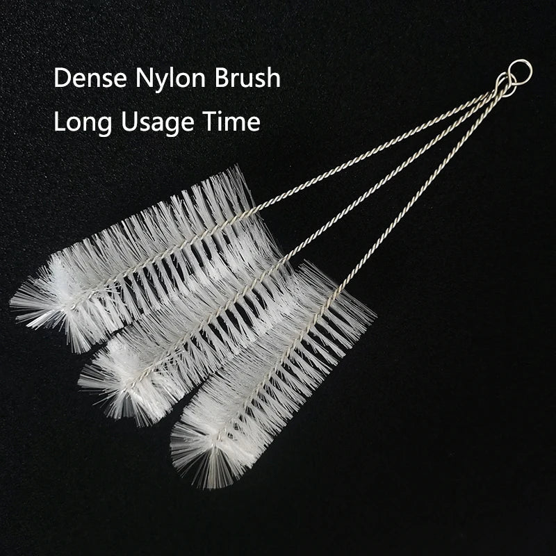 Nylon Aquarium BrushTube Pipe Filter Cleaning Brushes Stainless Steel Water Filter Hose Flexible Aquarium Cleaner Accessories