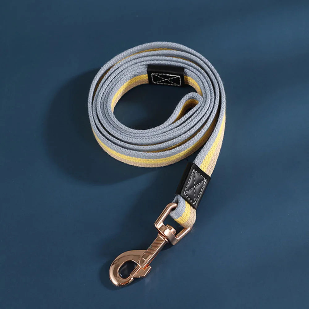 Thick Canvas Dog Leash Comfortable Cotton Non-slip Dog Training Walking Leash Resistant for Small Medium Large Dogs Pet Products