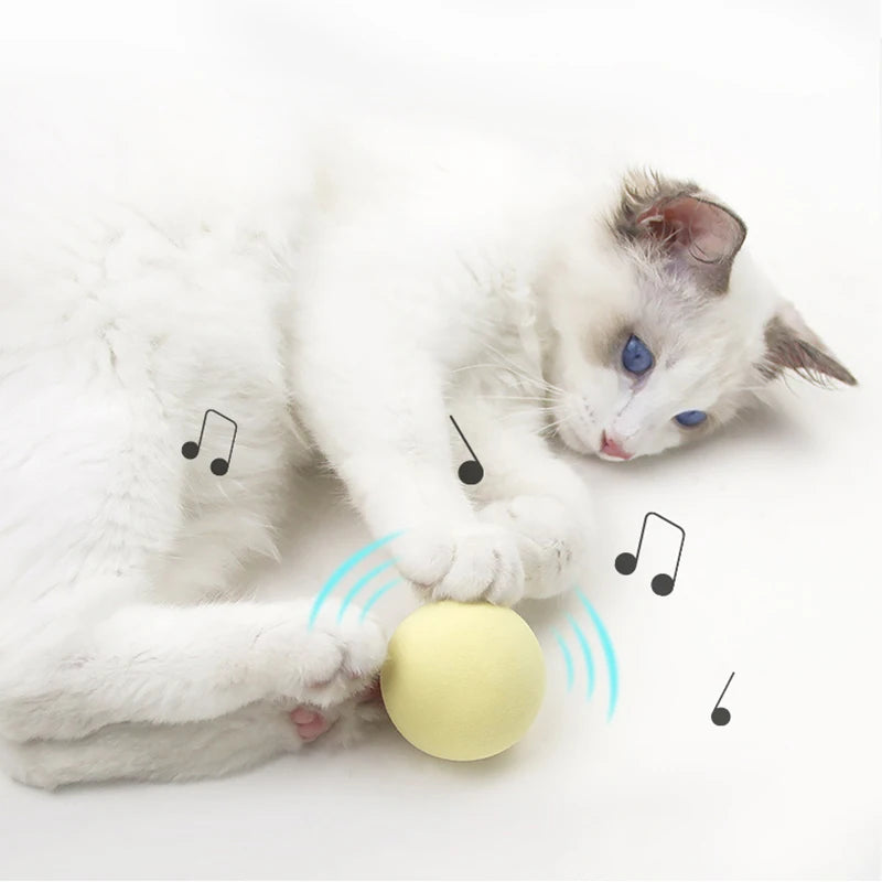 EW Gravitational Barking Ball Teaser Cat Stick Mint Ball Toy EW Gravitational Barking Ball Teaser Cat Stick Mint Ball Toy