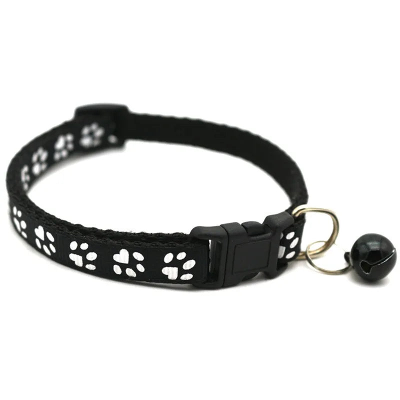 Heart Charm and Bell Cat Collar Safety Elastic Adjustable with Soft Velvet Material 8 Colors Pet Product Small Dog Collar