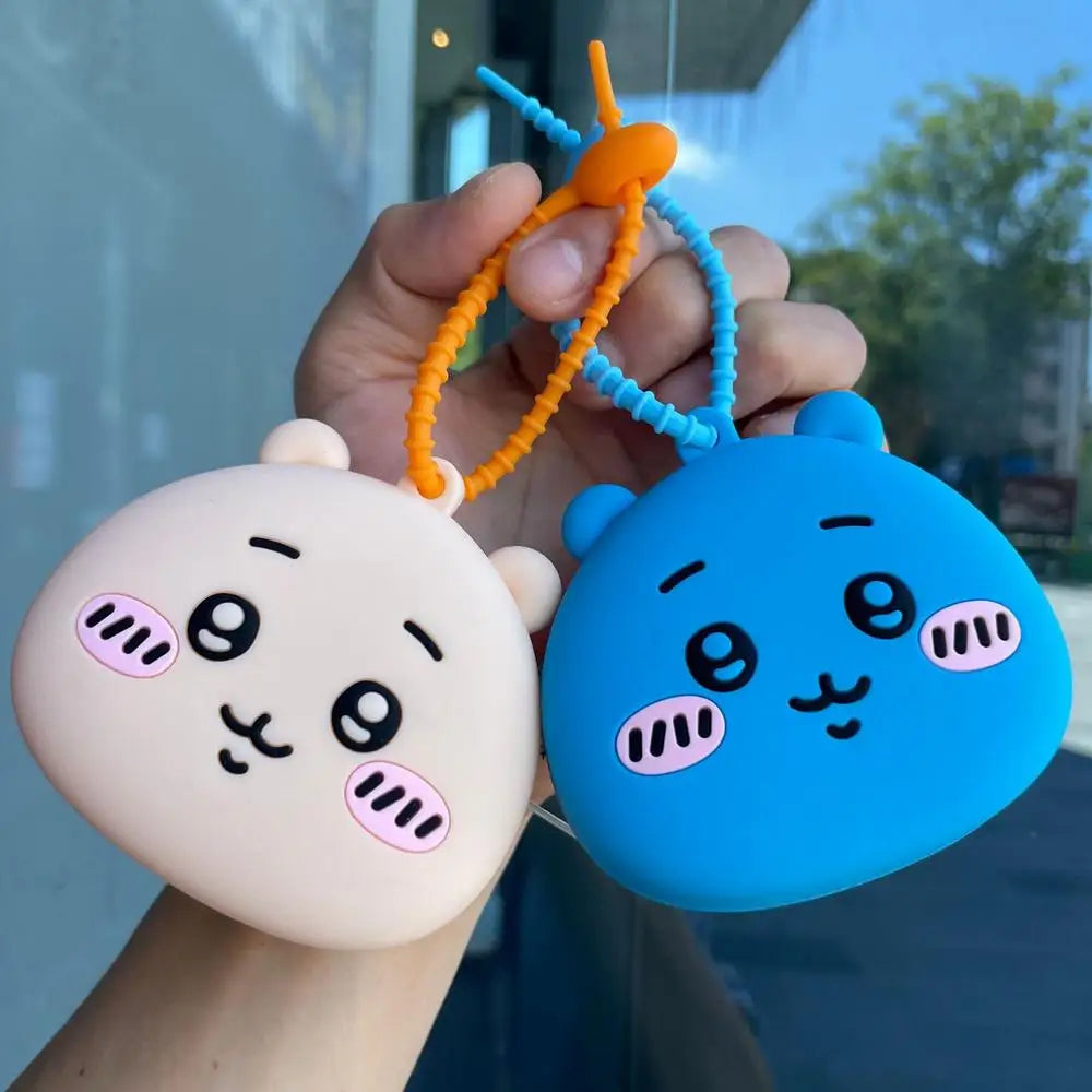 Zippered Dog Food Container Cartoon Silicone Dog Food Bag Cute Pet Snack Pouch Multipurpose Puppy Food Bag For Cookies Dry Meat
