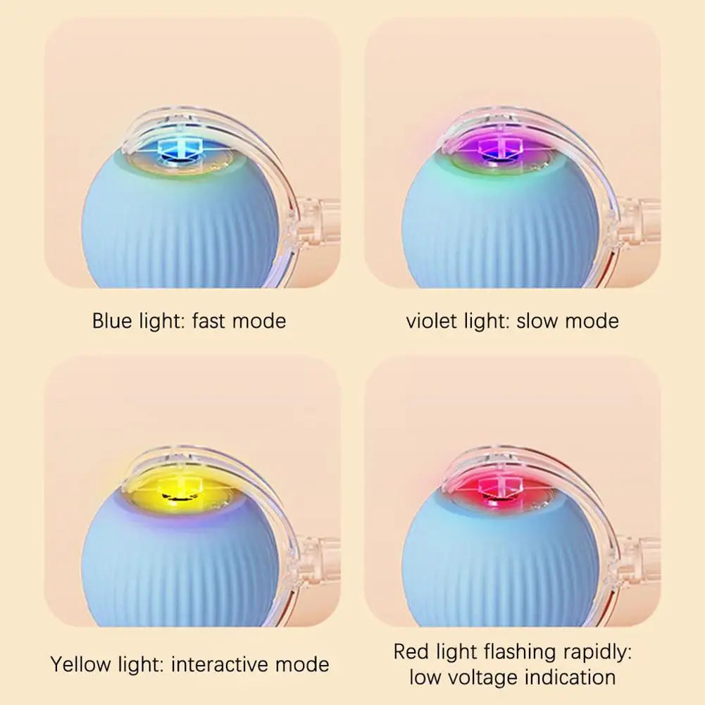 Smart Rolling Cat Toy Ball Relieve Kitten Boredom Automatic Shutoff Rechargeable Creative New Kitten Chasing Toy Electric Ball