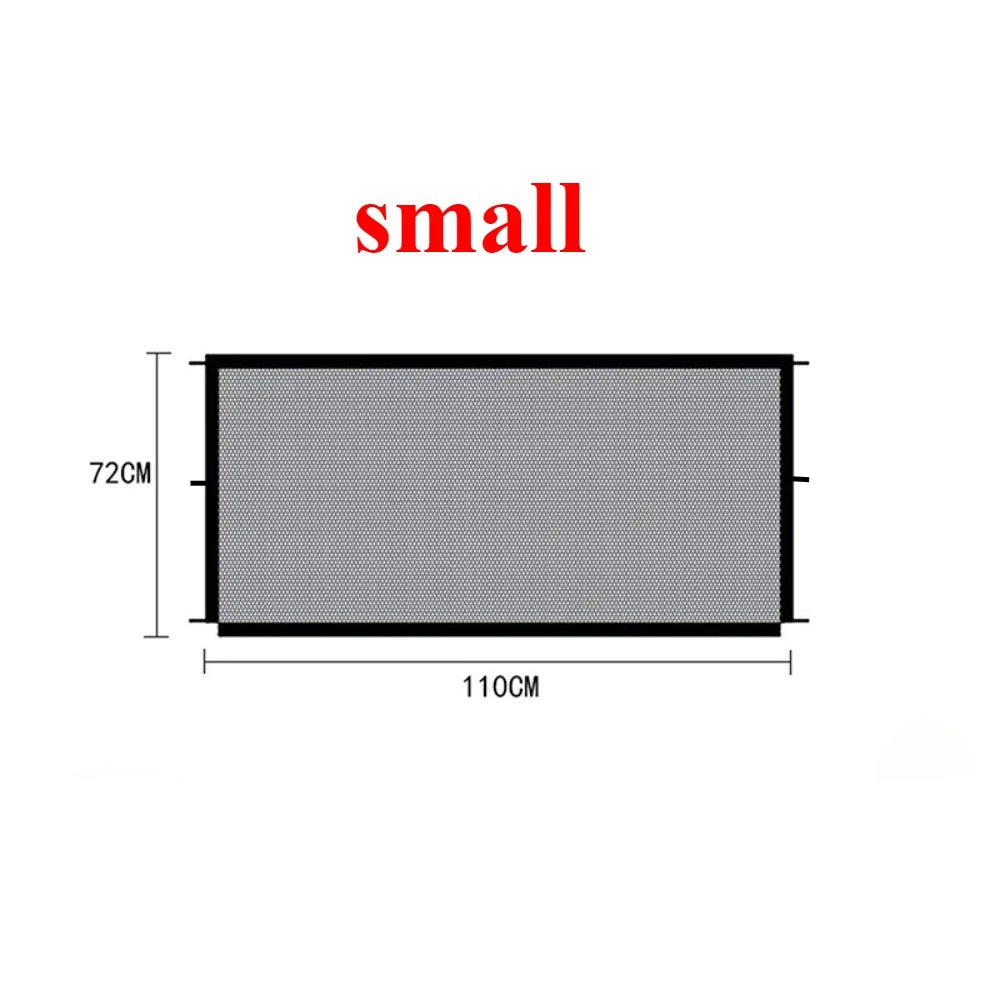 Pet Dog Fence Gate Safe Guard Safety Enclosure Folding Dog Fences Dog Gate The Ingenious Mesh Magic Pet Gate Pet Supplies