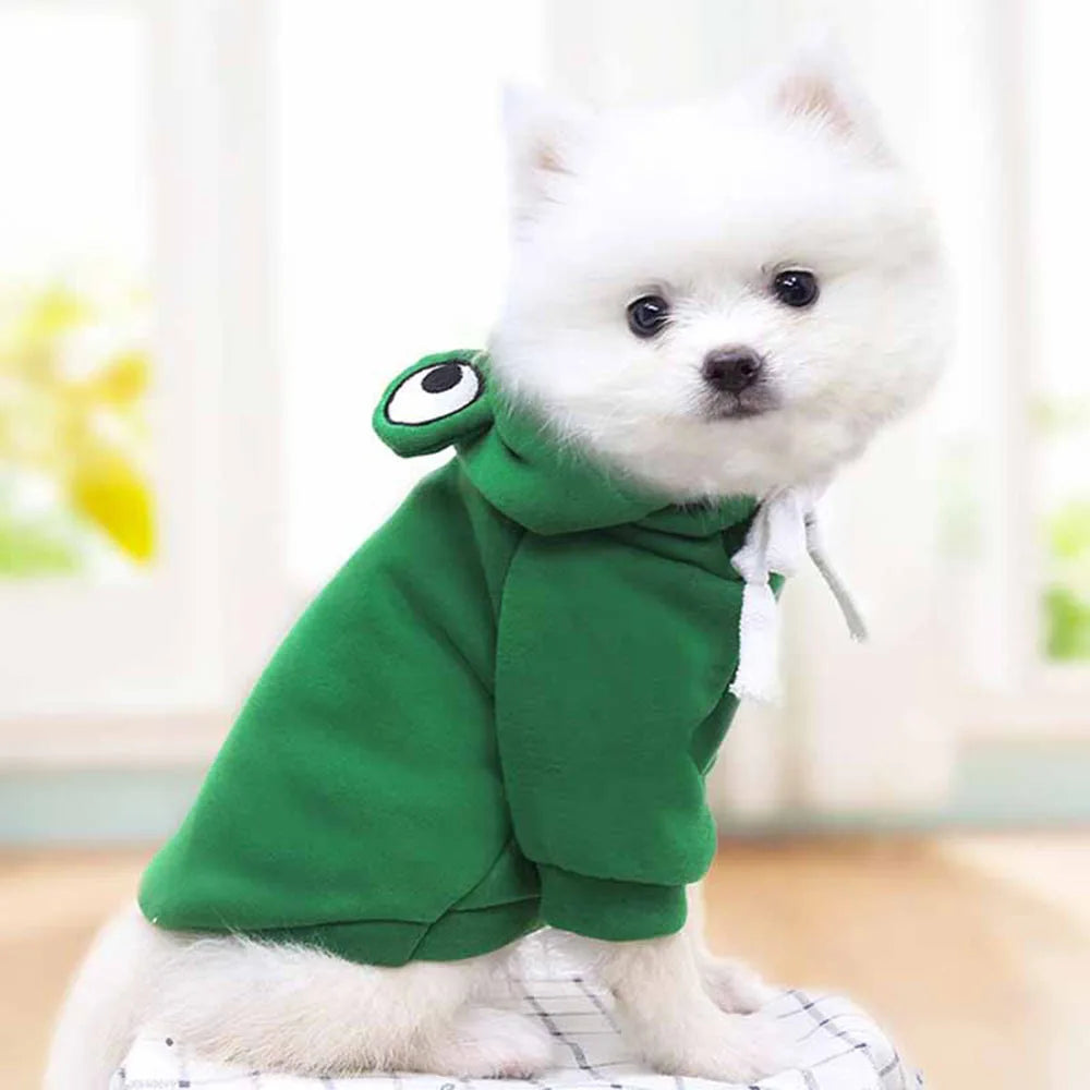 Cute Fruit Pet Costume Dog Clothes for Small Dogs Warm Fleece Doggy Hoodies Pet Dog Cat Clothing Puppy Sweater for Chihuahua Pug