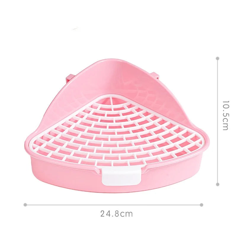 Large Capacity Triangle Toilet Mini Pet Urine Bowl, Placed in The Corner of The Wall Appropriately, A Variety of Color Options