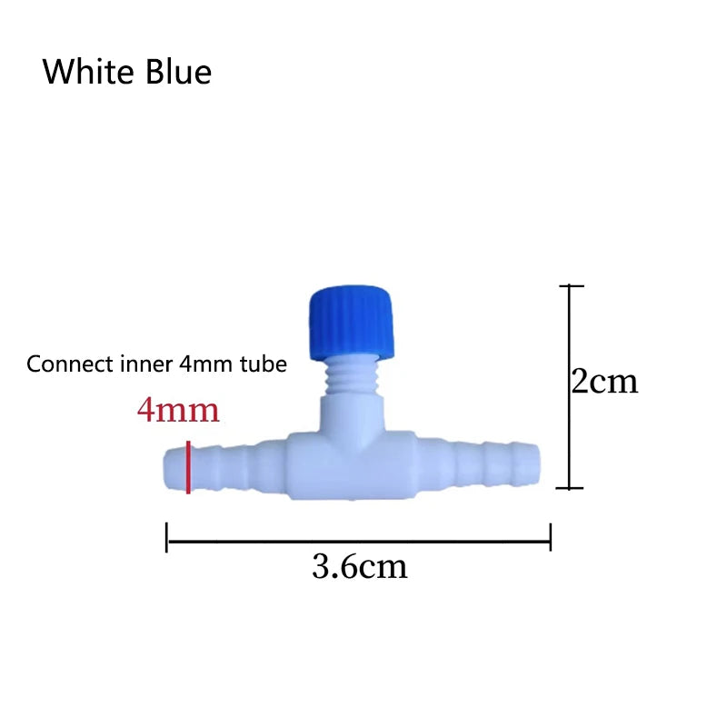 10pcs/20Pcs 2 ways Aquarium Air Pump Connector Control Valve Air Pipe Tube For Aquarium Air Control Valve Fishing Accessories
