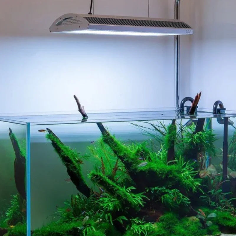 WEEK AQUA A430 Pro Full Spectrum Aquarium Led Light Fish Tank Aquatic Plants Light with APP Bluetooth Controller and Shade Plate