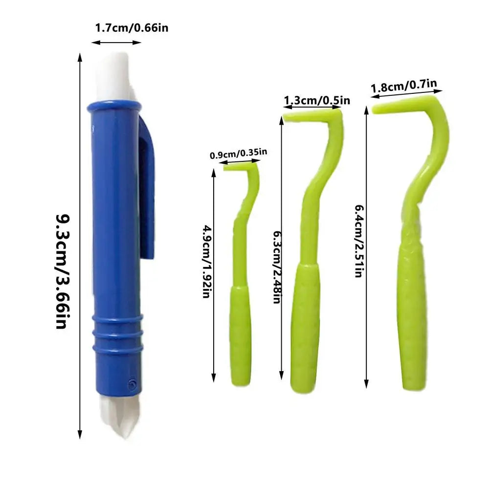 4PCS Dog Tick Remover Tool Tick Remover Tweezers Tongs Hooks Set Flea Remover Comb Lice Supplies for Pet Dog Cat Human Horse