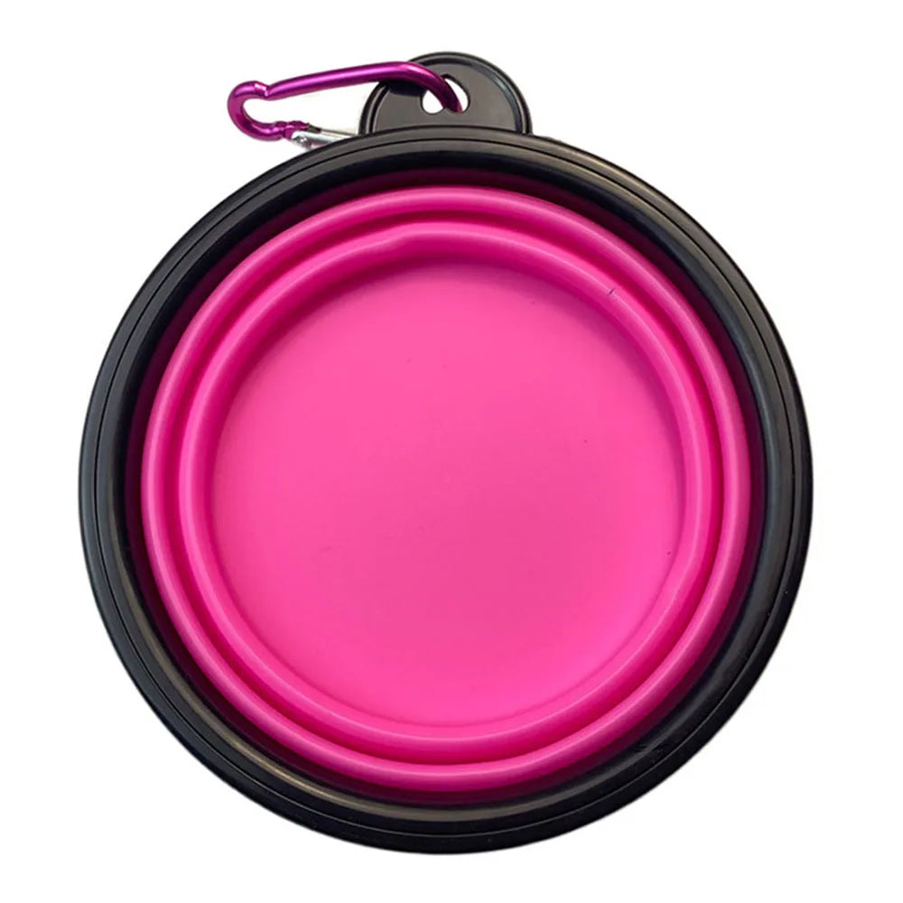 Collapsible Dog Bowls Portable Travel Dog Bowls Expandable for Cat Dog Water Bowl Food Feeding Dish Silicone Pet Bowl 350/1000ml