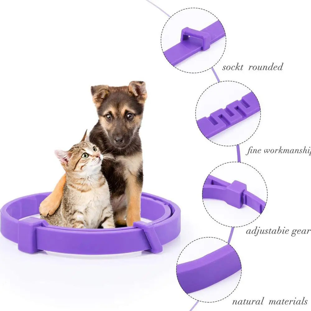 4pcs Calming Collar For Cats Relax Cat Pheromone Collar Calming Pheromone Collar Cats Adjustable Long-Lasting Pheromone Collar