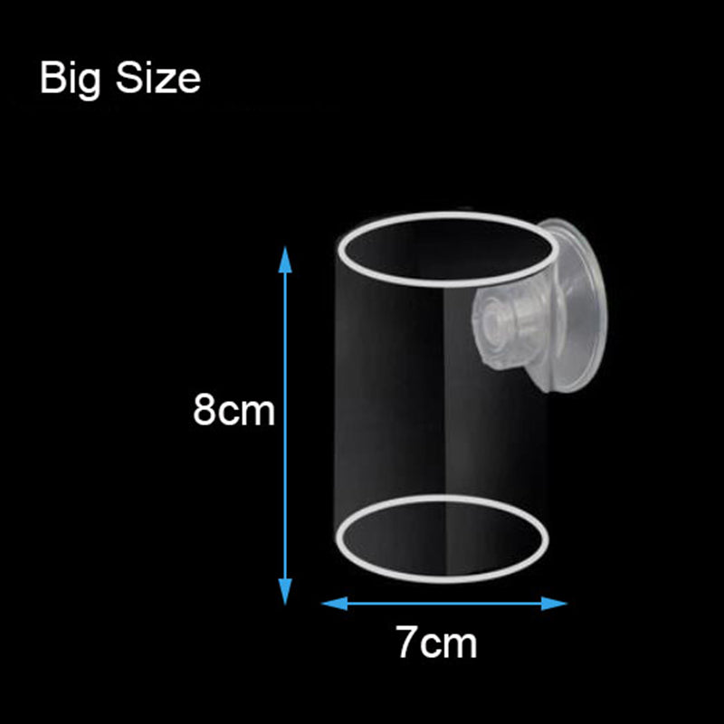 1Pcs Fish Feeding Aquarium Feeding Ring Fish Tank Station Floating Food Tray Feeder Aquarium Accessory with Strong Suction Cups