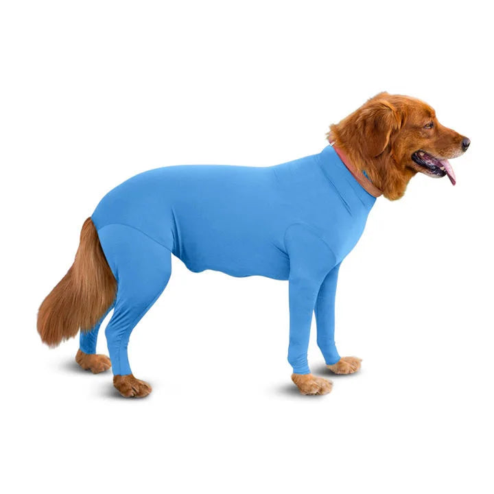 Four Feet Lightweight Pajamas Pure Dog Jumpsuits Tight Dog Coat Nursing Clothes Bodysuit For Small Medium Large Dogs Pet Costume