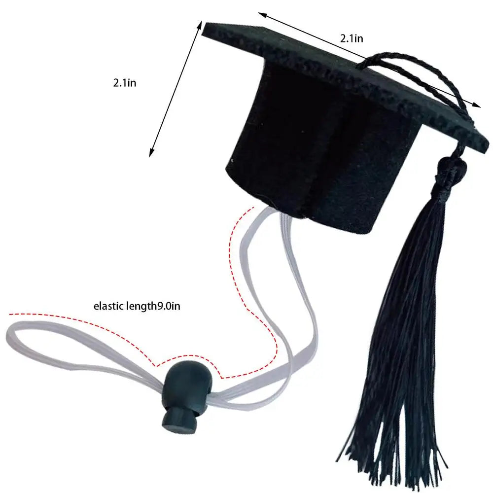 Black Dog Graduation Hats Small Dog Graduation Hats With Black Tassel Mini Animal Graduation Hat Small Animal Bachelor Hat